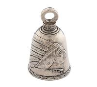 Guardian Bell Cloche porte-bonheur avec porte-clés et sac cadeau en velours noir, sonnette de vélo ou moto en étain sans plomb, fabriquée aux États-Unis - Indien