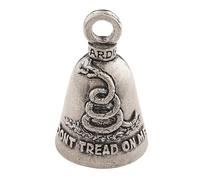 Guardian Bell Don't Tread On Me Good Luck Bell w/Keyring & Black Velvet Gift Bag | Motorcycle Bell | Lead-Free Pewter | Good Luck Gift to Friends & Family | Bike Bell | Made in USA