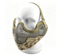 Guardian Mask Airsoft Masque de Protection Demi-Visage en Maille avec Protection des Oreilles for Hommes Adultes Femmes BBS Paintball Tir CS Jeux de Survie Cosplay(DD)