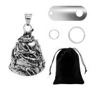 Guardians Clochette de Moto Crâne Lucky Bell, Clochette de Protection pour moto Guardian Ride Crâne Dragon Bell clochette Porte-Bonheur Dragon élégante pour Accessoires de Moto Ou Porte-Clés