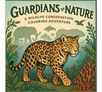 Guardians of Nature A Wildlife Conservation Coloring Adventure: Stress-Relief Coloring Book with Animal Stories for Kids and Adults