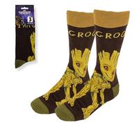 Guardians of The Galaxy Groot Chaussettes, Multicolore, 38-45 Mixte