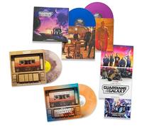 Guardians Of The Galaxy - Guardians Of The Galaxy "Complete Color" Vinyl Collection: Awesome Mix's Volume 1(Root Beer), 2(Orange Cream) & 3(Blue & Purple) + Including Bonus Art Card & Poster