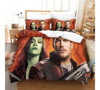 Guardians Of The Galaxy Impression En D Parure De Couette Avec Fermeture Eclair Housse De Couette Respirante£¬Pour Tout Le Monde£¬Marvel Animation Houss