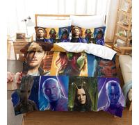 Guardians Of The Galaxy Impression En D Parure De Couette Avec Fermeture Eclair Housse De Couette Respirante£¬Pour Tout Le Monde£¬Marvel Animation Houss