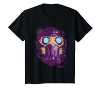 Guardians of The Galaxy Star Lord Mask T-Shirt, Enfant, Noir, 3 Ans