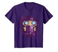 Guardians of The Galaxy Star Lord Mask T-Shirt, Enfant, Violet, 2 Ans
