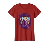 Guardians of The Galaxy Star Lord Mask T-Shirt, Femme, Canneberge, M