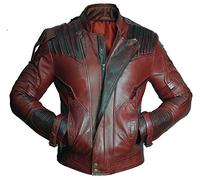 Guardians of The Galaxy Vol. 2 Star Lord Chris Pratt Veste en cuir, marron, L