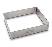 Guardini, Bague Rectangulaire Ajustable 18/33x27/52 cm, Acier Inoxydable, Argent