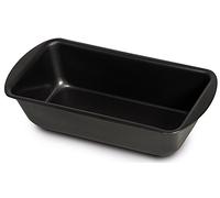 Guardini Gardenia, Moule à cake 21 x 10 cm, acier avec revêtement anti-adhérent, couleur noire, Noir