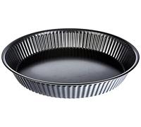 Guardini Gardenia, Moule à tarte 24 cm, acier avec revêtement anti-adhérent, couleur noire, Noir