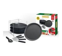 GUARDINI Kit spécial pizza 10 pieces pour 4 personnes noir Noir G