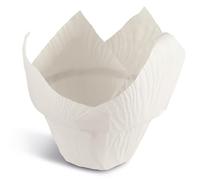 Guardini, Lot de 12 moules à muffins lotus Ø 8,5 cm, Idéal pour friteuse à air, Papier antiadhésif, Jetable, Fabriqué en Italie, Ligne Air Fryer