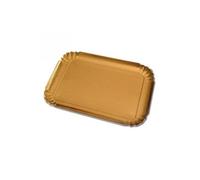 Guardini lot de 3 plateaux en carton rectangulaire doré