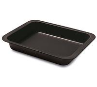 Guardini Plat à four Gardenia 22 x 28 cm en acier antiadhésif noir Fabriqué en Italie