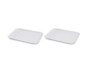 Guardini, Monouso, 2 plateaux jetables 33 x 43 cm, carton, couleur blanche (Lot de 2)