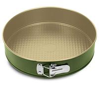 Guardini, Moule à charnière 1 fond Ø 22 cm, Acier avec revêtement antiadhésif à base de cire de Carnauba, Coloris Vert/beige, Fabriqué en Italie, Ligne B-Nat