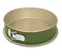 Guardini, Moule à charnière 1 fond Ø 24 cm, Fond anti-goutte, Acier avec revêtement antiadhésif à base de cire de Carnauba, Coloris Vert/beige, Fabriqué en Italie, Ligne B-Nat