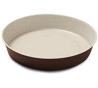 Guardini, Moule à gâteau lisse Ø 28 cm, Fond anti-goutte, Acier avec revêtement antiadhésif, Crème et Chocolat, Fabriqué en Italie, Ligne Bon Ton