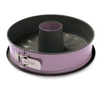 Guardini, Moule à gâteau ouvrant 1 fond avec cône Ø 26 cm, fond anti-goutte, acier avec revêtement antiadhésif, rose, fabriqué en Italie, ligne Bon Ton