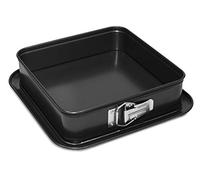 Guardini, Moule à ouverture carrée 24x24 cm, Fond anti-goutte, Acier avec revêtement antiadhésif, Noir, Fabriqué en Italie, Ligne Gardenia