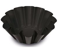 Guardini Gardenia, Moule à brioche 22 cm, acier avec revêtement anti-adhérent, couleur noire