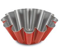 Guardini Rossana 2.0, Moule à brioche 22 cm, Acier Avec Revêtement Anti-Adhérent, Couleur Rouge/Grise