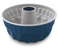 Guardini, Moule à pudding avec cône Ø 23 cm, Acier produit avec des émissions de CO2 réduites avec un nouveau revêtement sans PFAS, Gris/Bleu, Fabriqué en Italie, ligne XBake