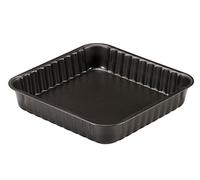 Guardini, Moule carré 24x24 cm, Acier avec revêtement antiadhésif, Noir, Fabriqué en Italie, Ligne Arianna