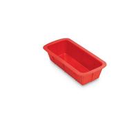 Guardini, Moule rectangulaire 23x12 cm, Idéal pour friteuse à air, Silicone de qualité alimentaire, Rouge, Fabriqué en Italie, Ligne Air Fryer