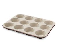 Guardini Plaque à pâtisserie pour 12 muffins, 27 x 36 x 3 cm Couleur : marron