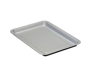 Guardini, Plaque à pâtisserie rectangulaire 32x37 cm, Acier avec revêtement antiadhésif, Noir et Argent, Fabriqué en Italie, Ligne Silver Elegance