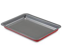 Guardini Rossana 2.0, Plaque à Four Rectangulaire 32x37 cm, Acier Avec Revêtement Anti-Adhérent, Couleur Rouge/Grise