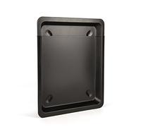 Guardini, Plaque à pâtisserie rectangulaire extensible 33x38/52 cm, Acier avec revêtement antiadhésif, Noir, Fabriqué en Italie, Ligne Gardenia