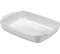 Guardini Plat à four céramique rectangulaire 30 cm blanc