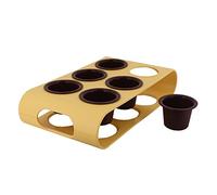 Guardini, Plat à pizza Ø 32 cm, Acier avec revêtement antiadhésif, Champagne et Bronze, Fabriqué en Italie, Ligne Gold Elegance