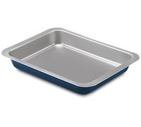 Guardini, Poêle à lasagnes 22x28 cm, Acier produit avec des émissions de CO2 réduites avec un nouveau revêtement sans PFAS, Gris/Bleu, Fabriqué en Italie, ligne XBake