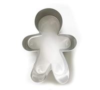 Guardini, Ricorrenze, Moule pour Quatre Quarts-Bonhomme en Pain d'épice, Acier Inox, Couleur Argent