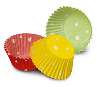 Guardini, Set de 100 caissettes à pâtisserie Ø 7 cm, Jetable, Papier sulfurisé, Couleurs assorties, Fabriqué en Italie, Ligne Easy Bake