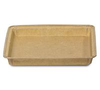 Guardini, Set de 3 moules à brownie 16x16 cm, Jetable, Papier sulfurisé, Couleur neutre, Fabriqué en Italie, Ligne Easy Bake