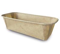 Guardini, Set de 4 moules rectangulaires 19x9 cm, Idéal pour friteuse à air, Papier antiadhésif, Jetable, Fabriqué en Italie, Ligne Air Fryer, Beige