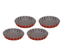 Guardini Set de moules à gâteaux, 4 pièces, 12 cm Couleur : rouge