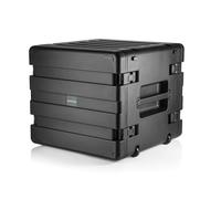 GUARDIQUE RackVault - 19 Pouces Étui pour Rack | Rack Audio Rigide - 19'' - 10U - 480 mm | avec roulettes et Trolley | Boîtier Rack empilable | pour Applications industrielles et AV/Musique | Noir