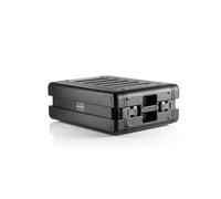 GUARDIQUE RackVault - 19 Pouces Étui pour Rack | Rack Audio Rigide - 19'' - 3U - 300 mm | Boîtier Rack empilable | Rackmount - Flightcase | pour Applications industrielles et AV/Musique | Noir