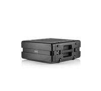 GUARDIQUE RackVault - 19 Pouces Étui pour Rack | Rack Audio Rigide - 19'' - 4U - 480 mm | avec roulettes et Trolley | Boîtier Rack empilable | pour Applications industrielles et AV/Musique | Noir