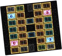 GuardMat - Classic 2-Players (Bords Cousus) - Grand Tapis de Jeu - 2 Player Master Rule Duel Field Zones - Tapi de Cartes Magic - Jeu Compatible avec Magic The Gathering (MTG), Pokemon, TCG