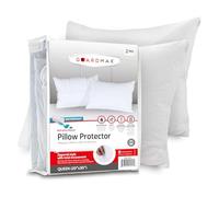 Guardmax Lot de 2 protège-oreillers imperméables Anti-punaises de lit | Housses hypoallergéniques à Fermeture éclair | Grand lit (50,8 x 76,2 cm)