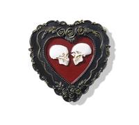 GUASDIE Ornements muraux en Forme de cœur pour la décoration, imprimés Ronds Vintage Gothiques d'halloween, Art Mural pour Salle de Bain, Salon ou galerie pour la Saint-Valentin