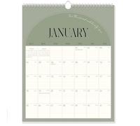 GuassLee Calendrier mural 2024-2025 - 19 mois de juin 2024 à décembre 2025, 27,9 x 35,6 cm, avec liste de choses à faire pour bureau, famille, enseignant, bureau facile à organiser